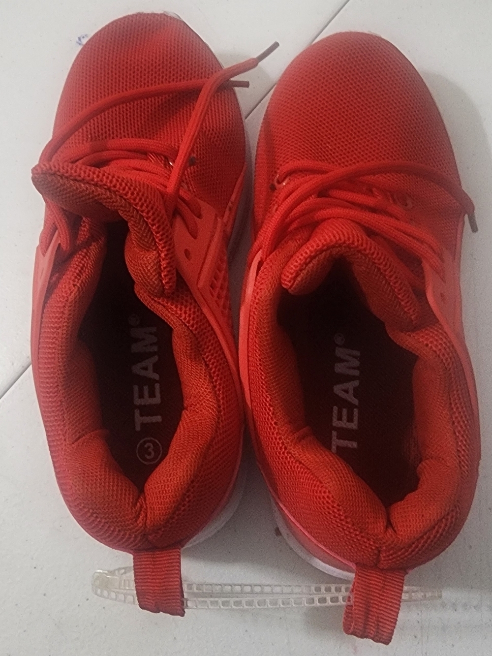 Red Kids' Lightweight Athletic Sneakers